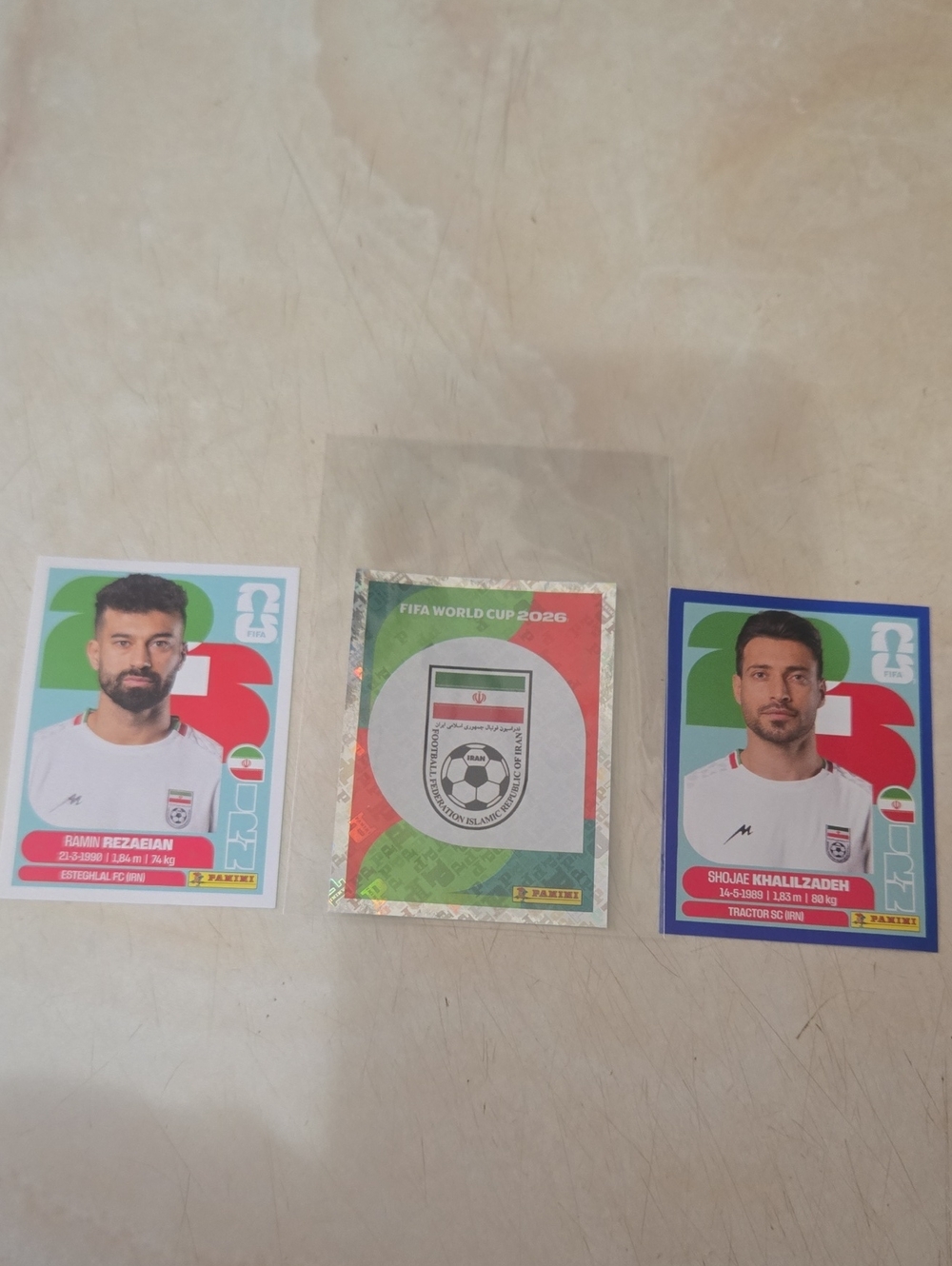 Panini Iran Team Crest Sticker - Green & Red Foil